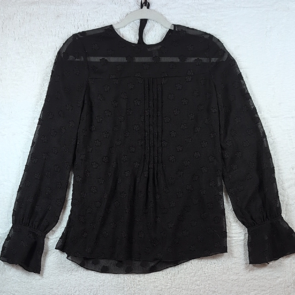 300-Tristan‎ Black Floral Blouse